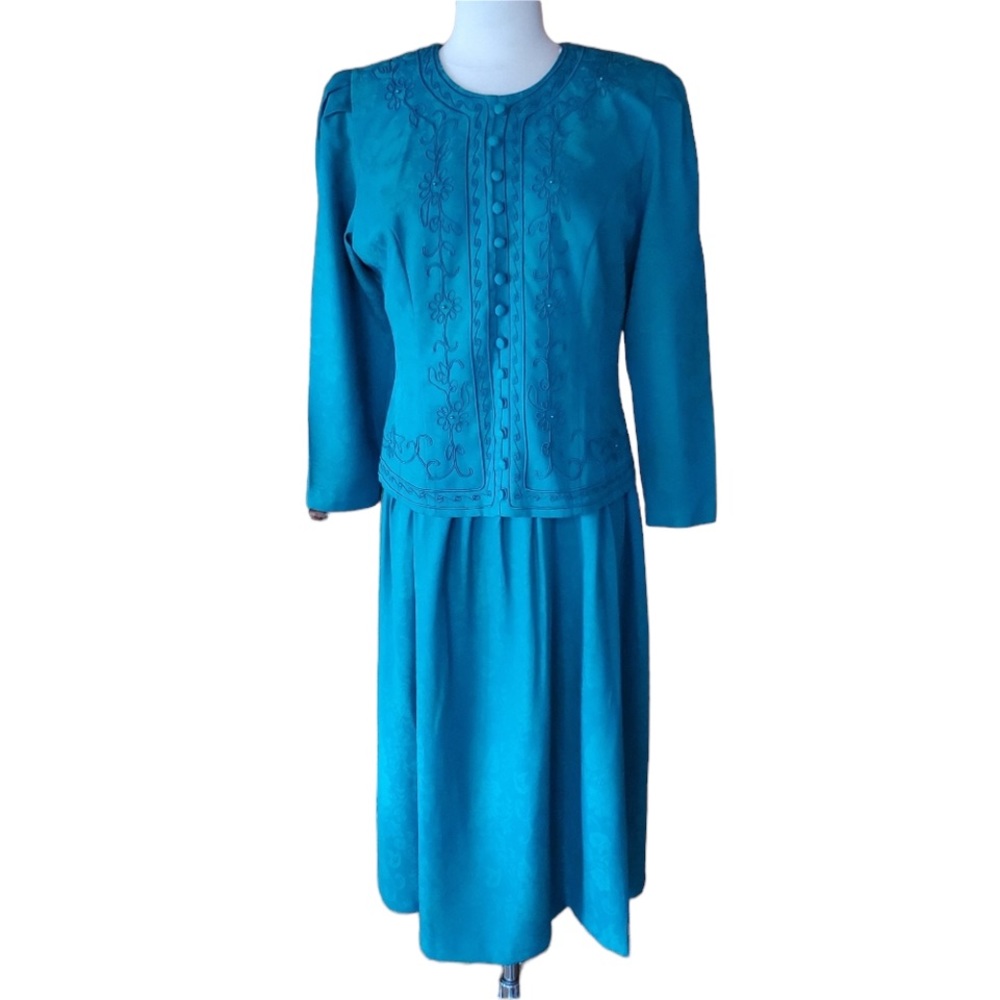 1980s Karin Stevens Career Dress